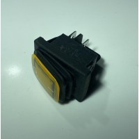 Кнопка сетевая двойная для масляного радиатора FILN 4 контакта желтая 16A