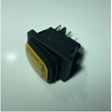 Кнопка сетевая двойная для масляного радиатора FILN 4 контакта желтая 16A