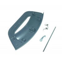 Ручка двери (люка) в сборе для стиральной машины Ariston серый C00286151