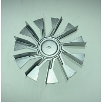 Крильчатка вентилятора для духовки Zanussi D=126mm d отв.=6mm 3581960980