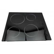 Стеклокерамическая варочная панель для плиты Whirlpool 481244039578 (только стекло)  580*510mm