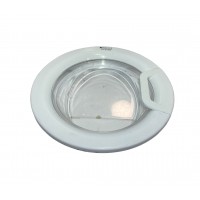 Люк в сборе для стиральной машины Hotpoint-Ariston Б/У C00508488 C00294779 D-457-459mm Белый