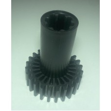 Шестерня с валом для мясорубки Braun 67051414 D=30(24внутр.)/60, H=58/20(79), Z=8внутр./24