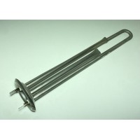Тэн для бойлера под анод 1300W (нерж.) L=310mm фланец 64mm, 2 труб. под датчик, анод M4 Thermowatt